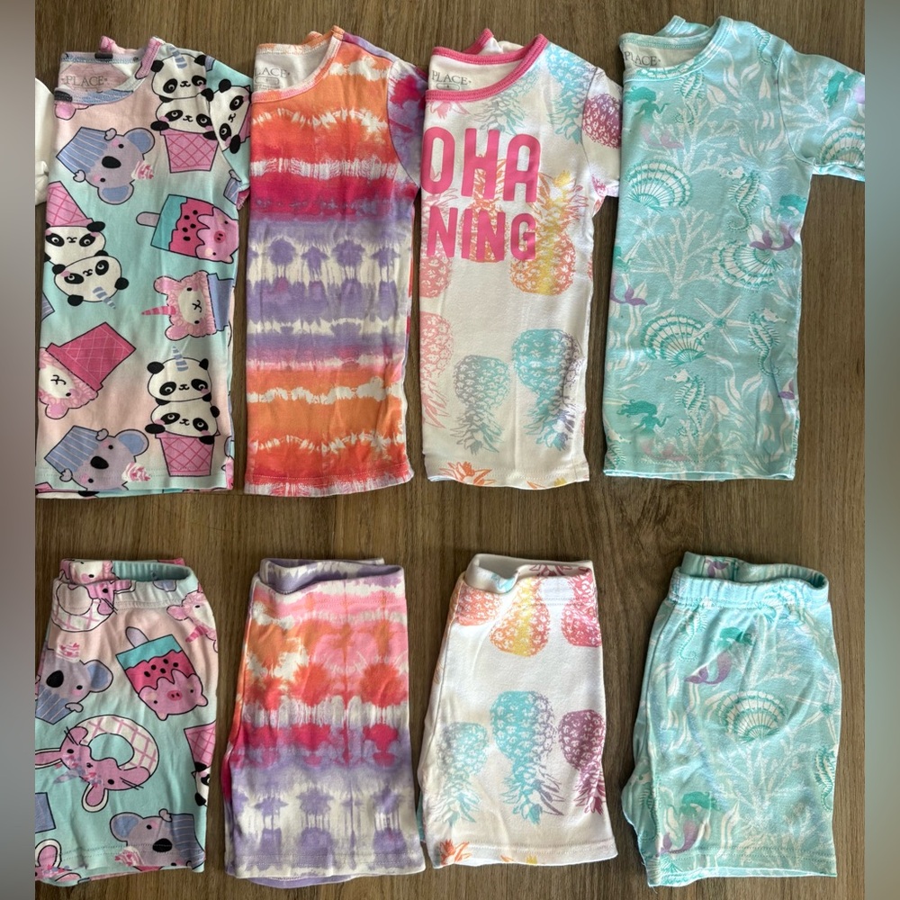 Girls 5/ 5T Cotton Pajamas-Gap, Old Navy, Hartstrings, The Children’s Place PJs - Picture 6 of 8
